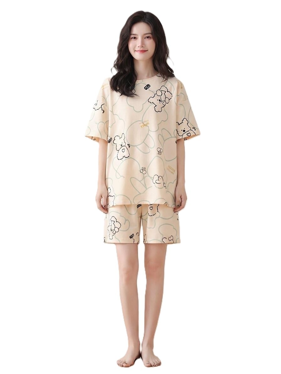 Trendy Women's Printed Outfit Comfortable Top with Shorts Pair for Modern Casual Fashion and Daily Use-picture-31