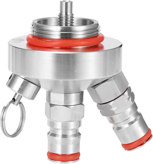 Keg Beer Dispenser, Stainless Steel Beer Spear Quick Fitting Connector Tap for Home Brew Wine Making