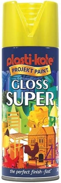 Plasti-kote 1115 400ml Super Gloss - Yellow