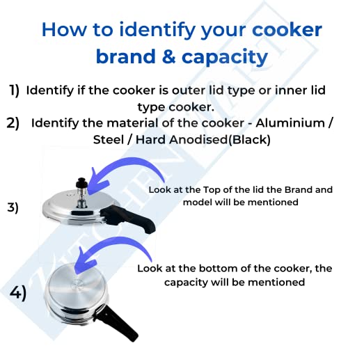 Kitchen Mart Gasket compatible with Butterfly Outer Lid Pressure cooker