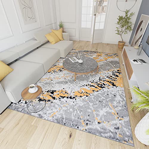 Mazovia Alfombra Modern De Salón Grande De Pelo Corto - Alfombras Salón - Alfombras De Habitación De Matrimonio, Dormitorio Y Comedor - Gris Amarillo 200 X 200 Cm Mazovia Alfombra Modern De Salón Grande De Pelo Corto - Alfombras Salón - Alfombras De Habitación De Matrimonio, Dormitorio Y Comedor - Gris Amarillo 200 X 200 Cm