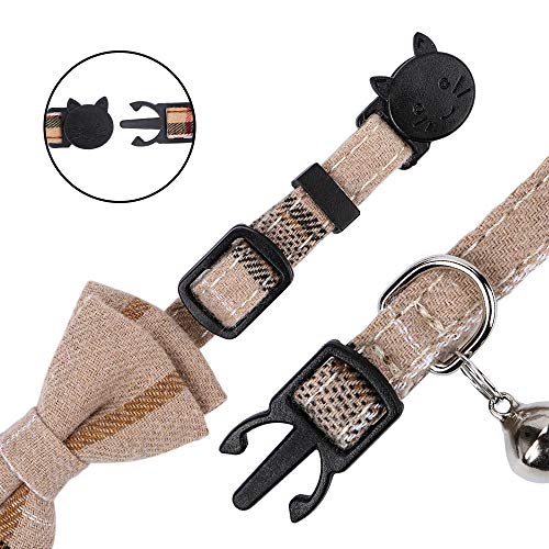 image for Faleela Breakaway Cat Collar with Bells - 2 Pack Cat Collar with Bells
