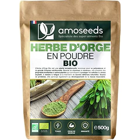 Poudre d'Herbe d'Orge Bio Amoseeds 500G Cover