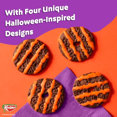 Keebler Spookie Fudge Stripes, Halloween Candy, Chocolatey Vanilla Cookies, 9.5 oz - image 5