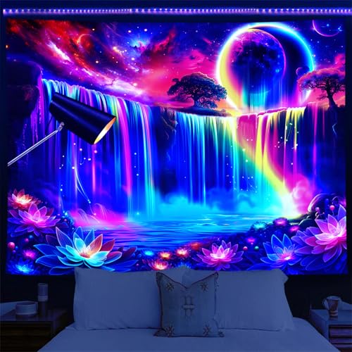 Tapisserie murale psychédélique 230x210 cm cadeau original pour ado