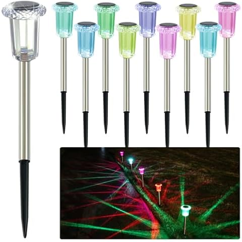 hixyer Solar Pathway Lights 10 Pack Cover