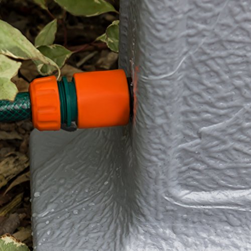 Wasserzapfsäule Prosperplast 91,5 cm für Gartenbewässerung grau