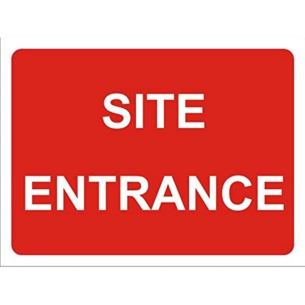 Seco Site Entrance Sign, 600mm x 450mm - 3mm Foam PVC