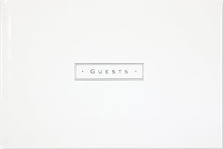 White Leather Guest Book (real bonded leather)