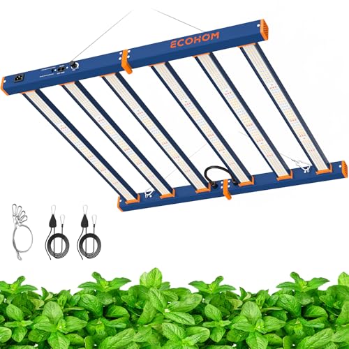 LED Grow Light, 500W Grow Lights for Indoor Plants, Full Spectrum Growing Light Plant Foldable & Hanging Growing Lamps, Daisy Chain Dimmable Grow Lamp, Commercial for 4x4ft Coverage in Grow Tent