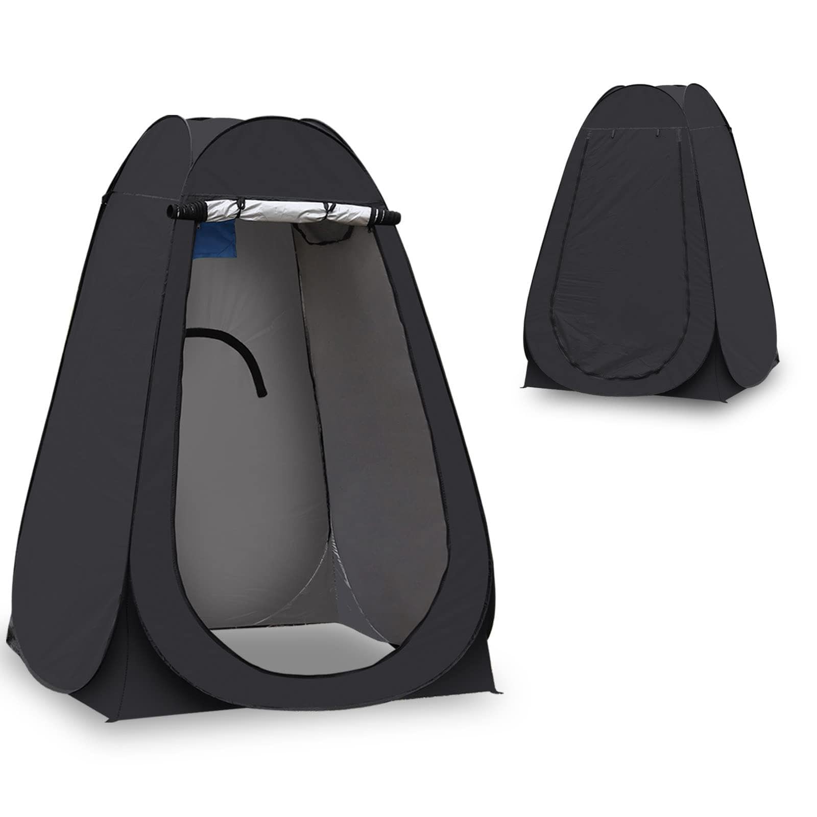 CLIPOP Tienda de campaña de inodoro portátil para ducha, impermeable, anti-UV, cambiante, para playa, pesca, senderismo, baño, al aire libre, con una bolsa de transporte