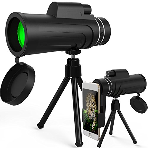 Monocular Telescope, Splaks 12x50 High Power Dual Focus Monocular Scope Waterproof and Fog