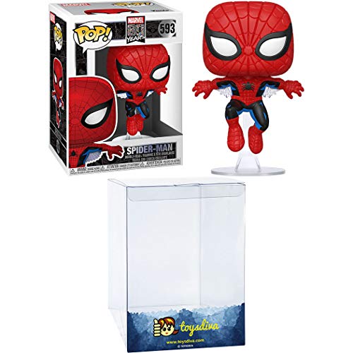 En Oferta Spider-Man: Funk O Pop! Vinyl Figure Bundle With 1 Compatible 'Toysdiva' Graphic Protector (593 - 46952 - B)