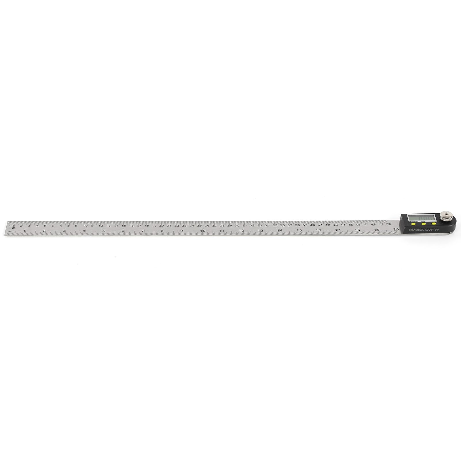 lyrlody Goniometro Digitale, Angolo Elettronico, Righello 500mm Acciaio Inossidabile 0-360 Gradi per Falegnameria