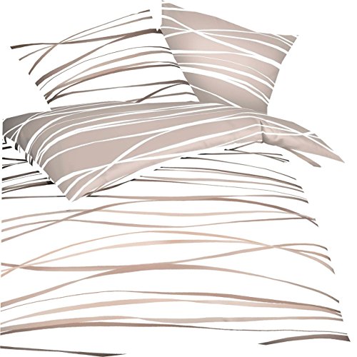 Kaeppel Feinbiber Bettwäsche Motion Größe 135x200+80x80 cm Farbe Natur