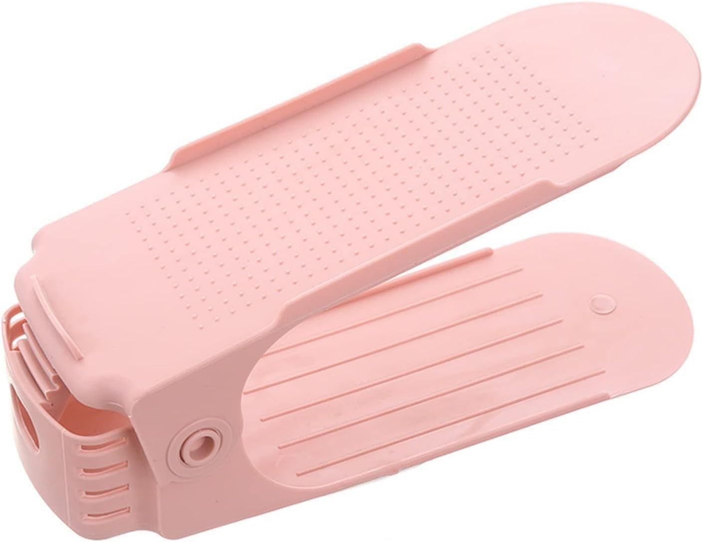 Shoe Slots, Shoe Holder 10pcs Adjustable Rack Set Durable Organizer Footwear Support Slot(Pink 10pcs)