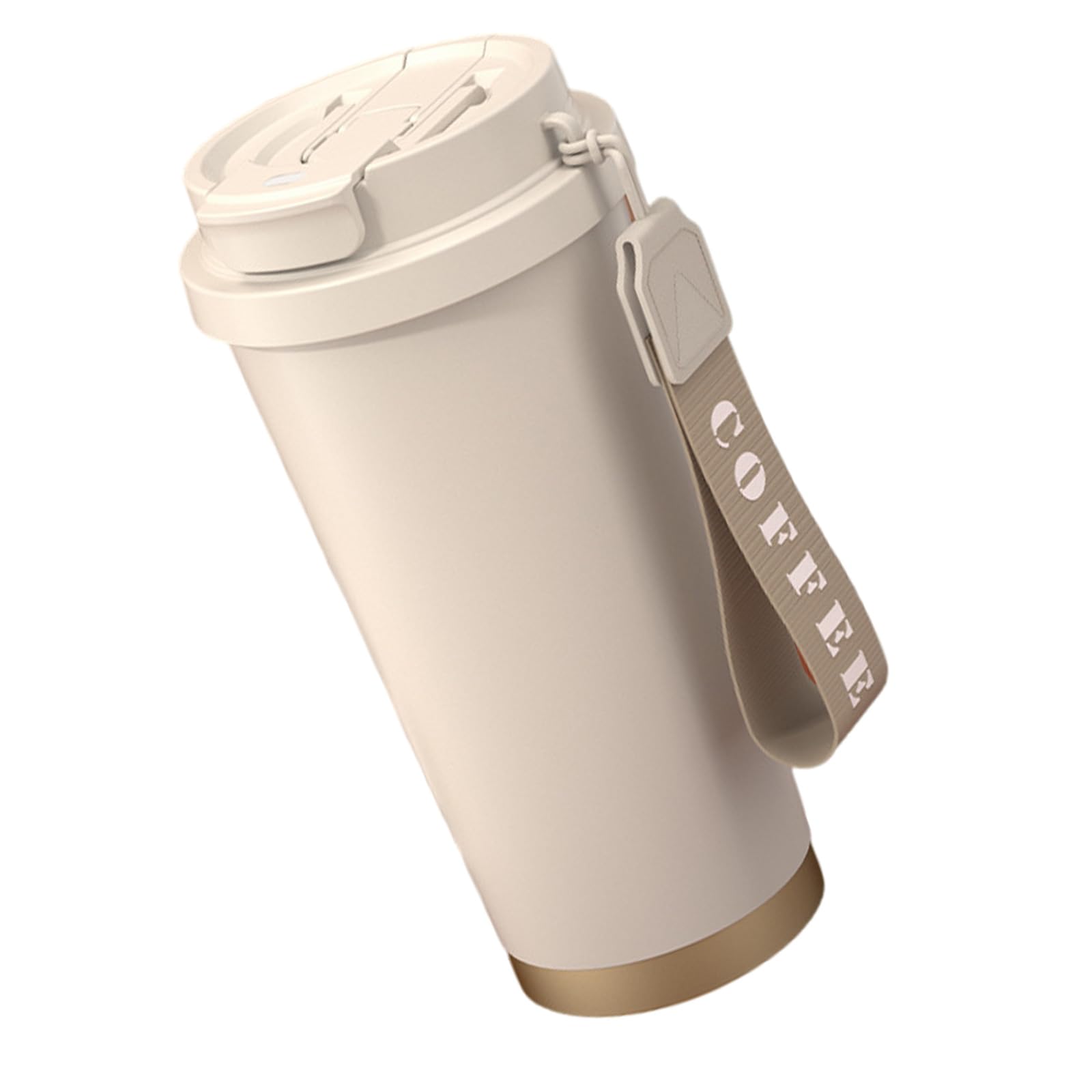 Uqezagpa White Practical Insulated Cup 316Stainless Steel Beverage Bottle Insulated Water Bottle Travel Water Cup For Outdoor Coffee Mug