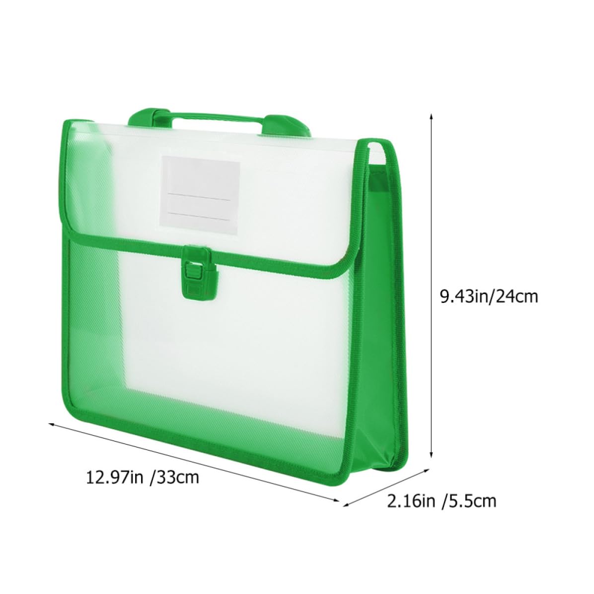 Kichvoe Borsa Porta Documenti A4 Design Verticale Elegante Set 5 Pezzi in Pp Resistente Grande Capacità, Pratica e Comoda da Trasportare per Ufficio e Lavoro