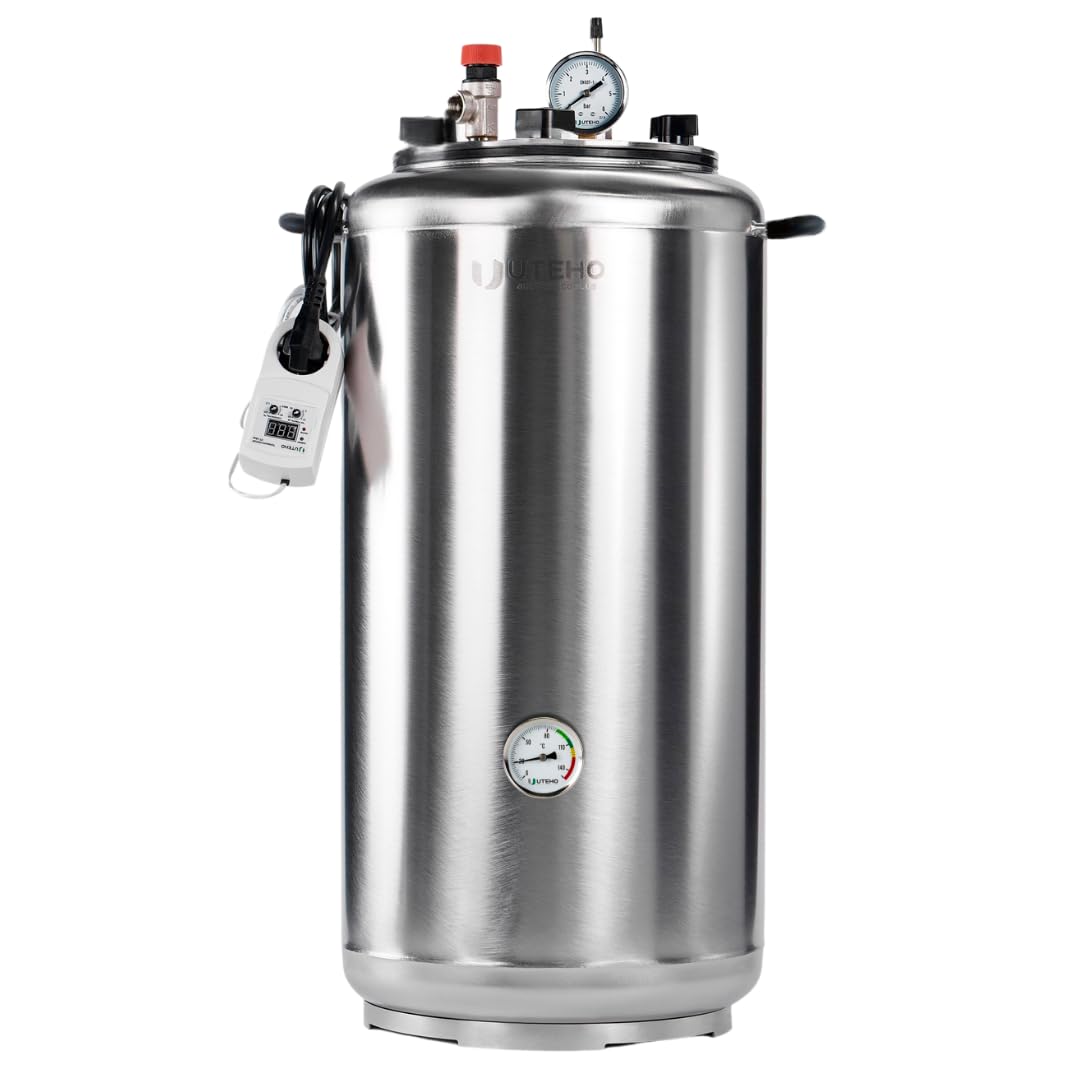 Electric Universal Autoclave UTEHO A-32E Acero inoxidable, 45 L