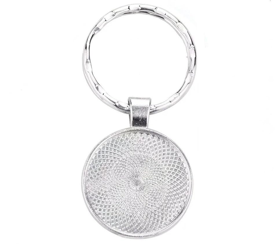 Art Attack Italian Flag Keychain, Italy National Football Soccer Team Accessories History Party Favor Fan Car Key Chain Ring Pendant Charm (Silver), Silver, Small - Image 3