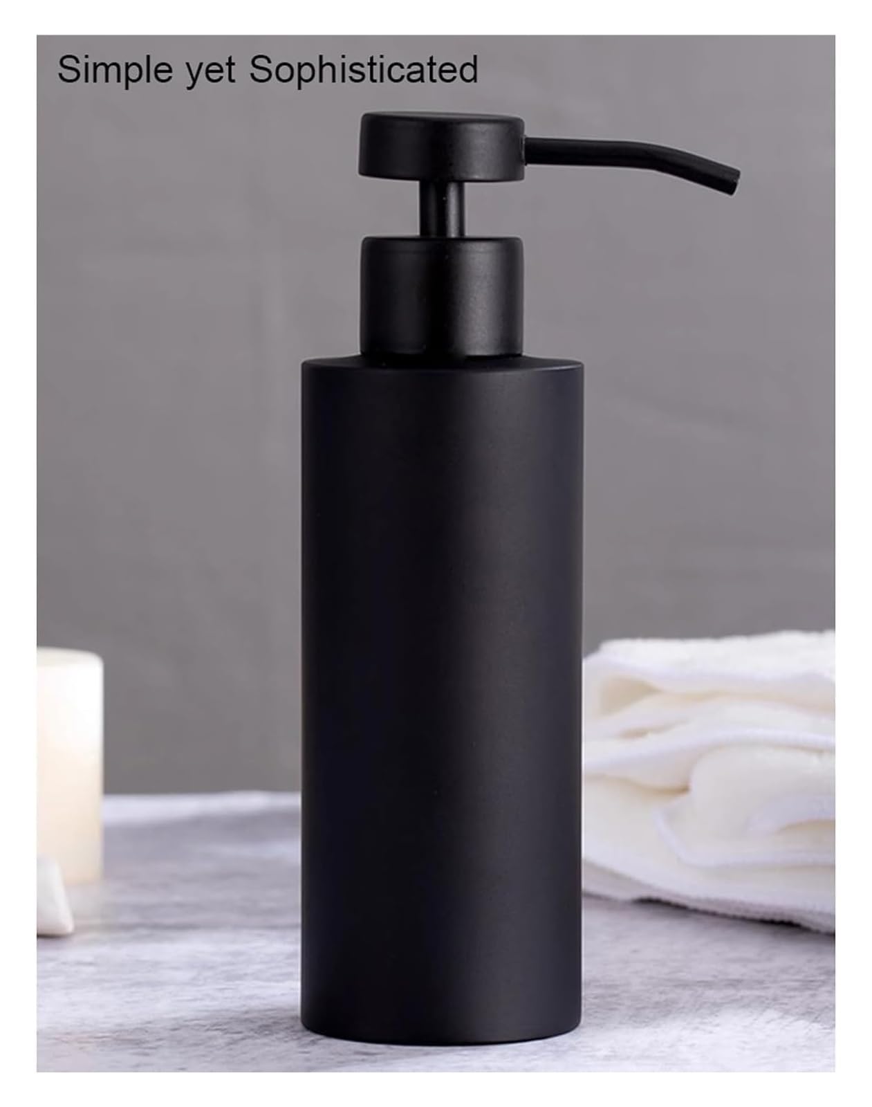 Dispenser di Sapone in Ceramica, Dispenser Sapone, Flacone Dispenser for Sapone Liquido, Ricaricabile, Adatto for disinfettante for Le Mani, Sapone, Dispenser for flaconi di lozione