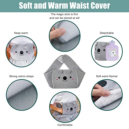 Hot Water Bottle, 1000Ml Pvc Water Bag With Warm Pouch And Waist Warmer Cover, Hot Water Bag For Neck And Shoulder, Back, Legs, Waist Warm (Blue) #TOP6