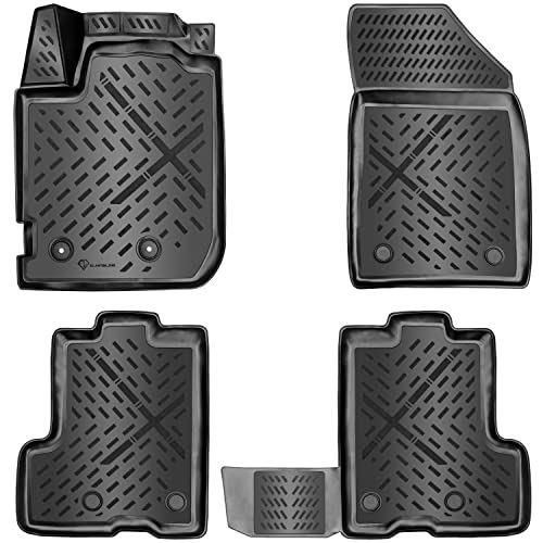 ELMASLINE Tapis en caoutchouc pour Dacia Duster 2 x 2 (2WD) à partir de 2021 - Bord extra haut (5 cm)