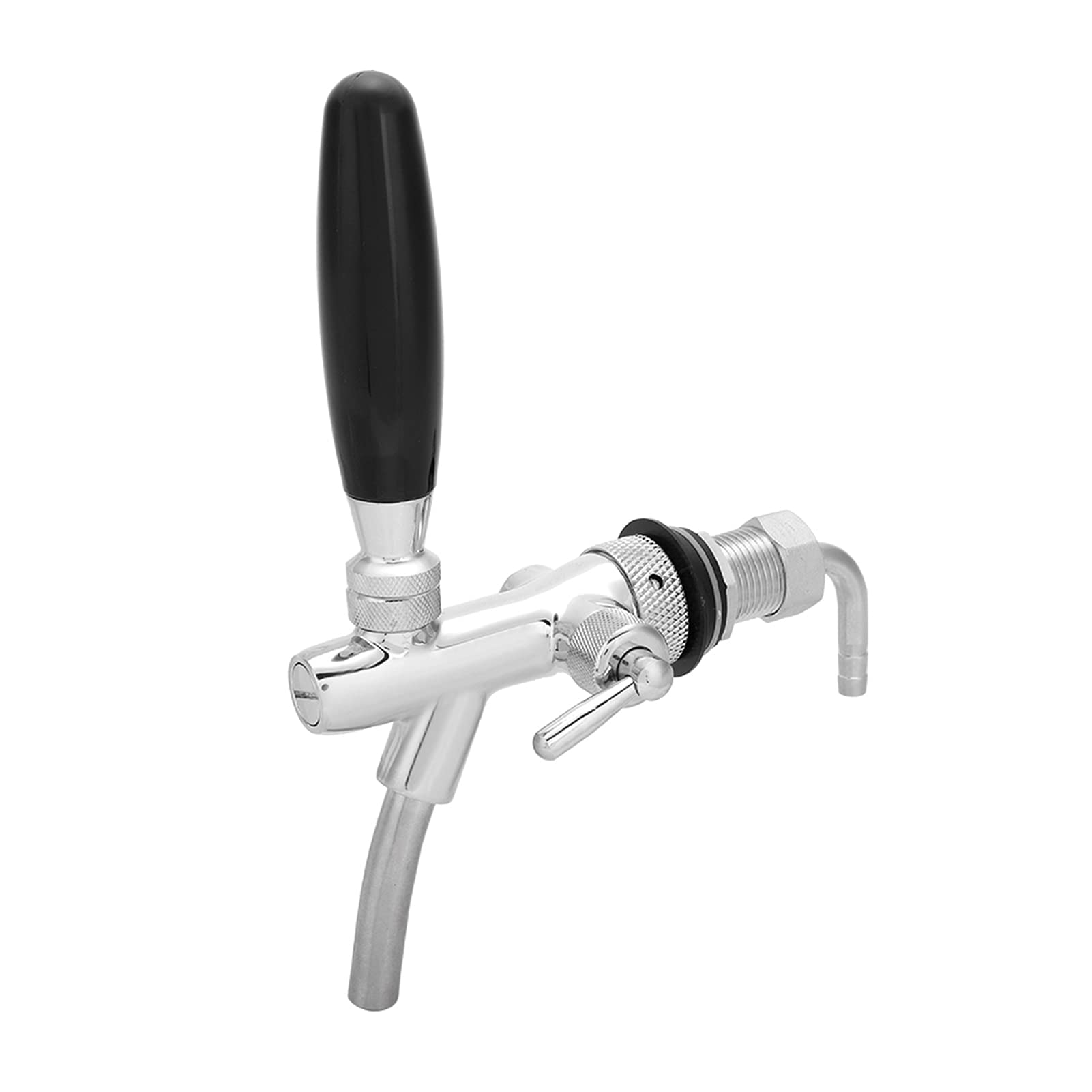 Rubinetto regolabile per, Produzione di birra e vino artigianali Strumenti di misura e controllo birra rubinetto cromata Rubinetto birra G5 / 8 Shank Home Bar Erogatore di birra Birra Keg(02)