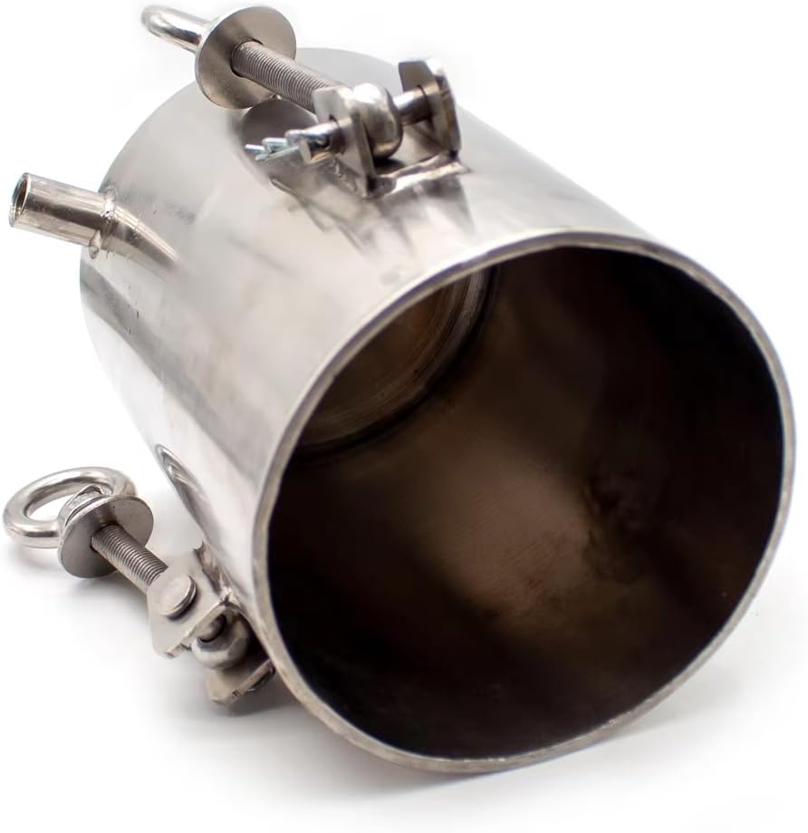 5L Stainless Steel Side Discharge Dispenser Pressure Tank Fluid Dispensing Bucket with Safety Regulating Valve Max Pressure 8Bar