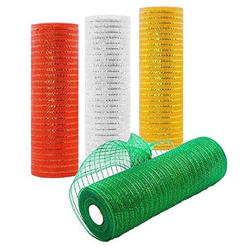ARTISOUL® 2x4x 10 Yards 10 inch Glitter Tulle Ribbon Sparkling Metallic Mesh for Crafts | Ribbon | Crafting Pieces | Multi-Purpose Craft Supplies-image-49