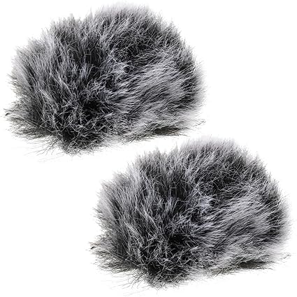 Fotokina Lapel Microphone Windscreen – 2-Pack Furry Dead Cat Wind Cover for Outdoor Recording, Compatible with Most Lavalier Mics (5mm & 10mm) – Reduces Wind Noise & Improves Audio Quality-image-40