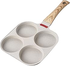 Panela para fazer panquecas,Frigideira de café da manhã antiaderente para omelete com 4 xícaras - Chapa de panqueca universal para omelete para bacon, mini panquecas, hambúrgueres, café da Kshsaa