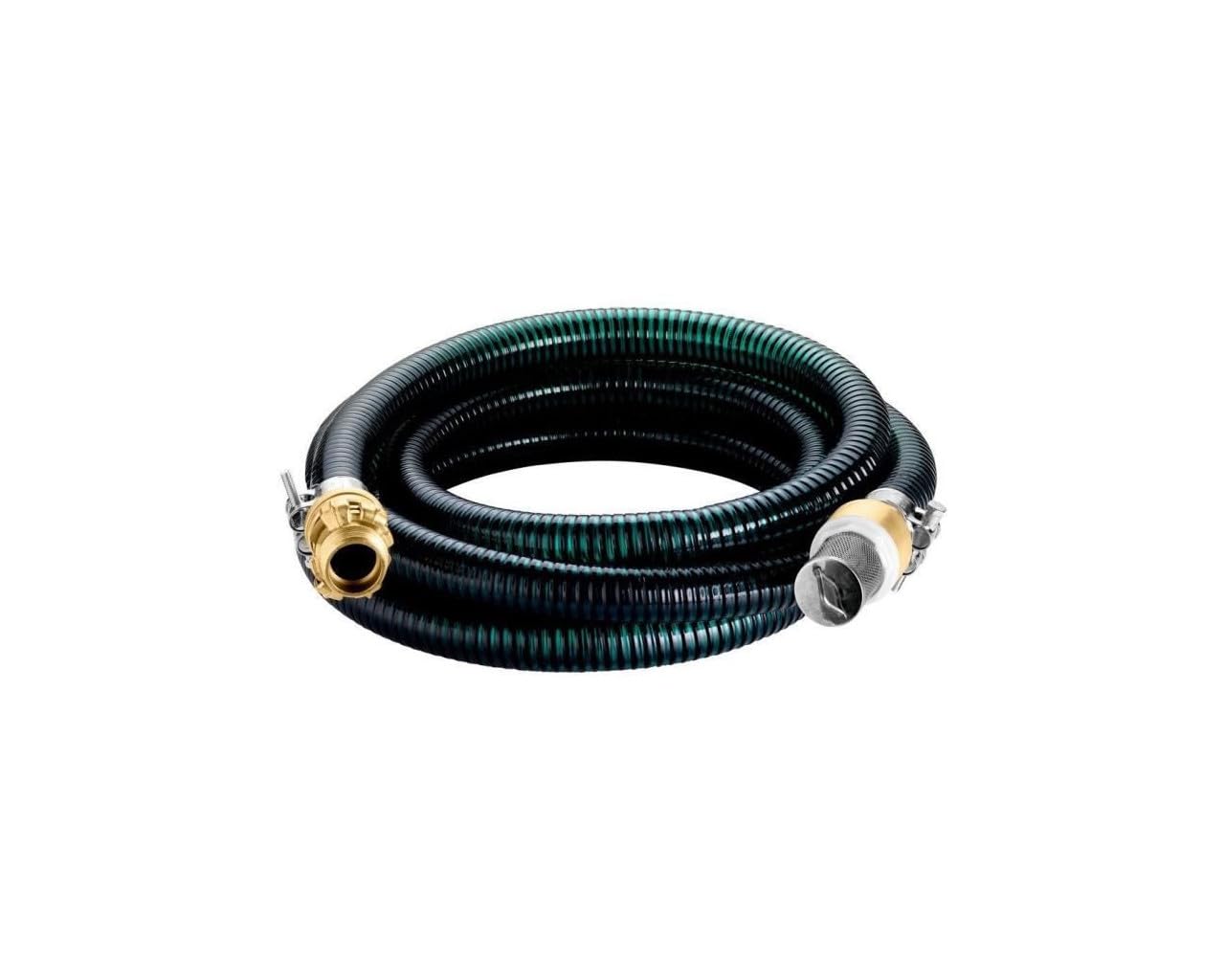 Metabo 628797000 628797000-Manguera aspiración 25mm 4m para Bombas de jardín, negro