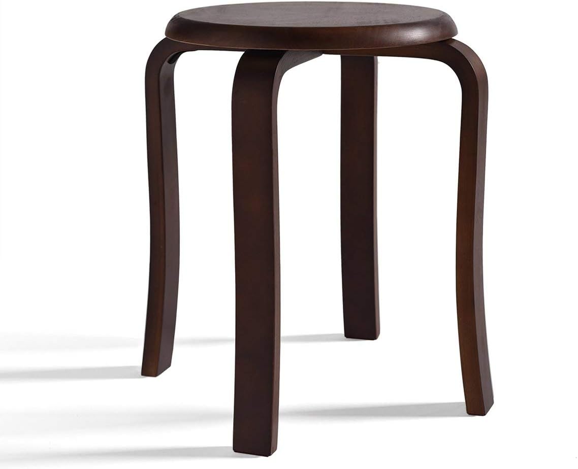 Chair Stool Stools Stool Kitchen Dining Chair Round Solid Wood Stool Oak Stool Living Room Furniture Accessories In Dark Brown