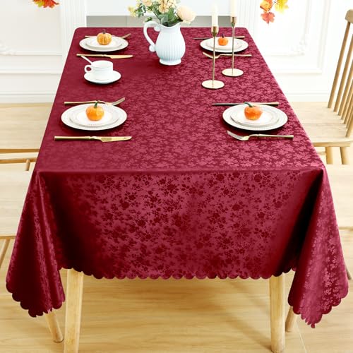 Image of Smiry Rectangle Waterproof Heavy Duty Vinyl Tablecloths, 54 x 108 Inch