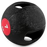 [Durabilidad y portabilidad]: la carcasa de goma de alta resistencia resiste el desgaste de los entrenamientos más duros. La pelota es duradera y portátil, y se puede usar en cualquier entorno en el gimnasio en casa o incluso al aire libre.