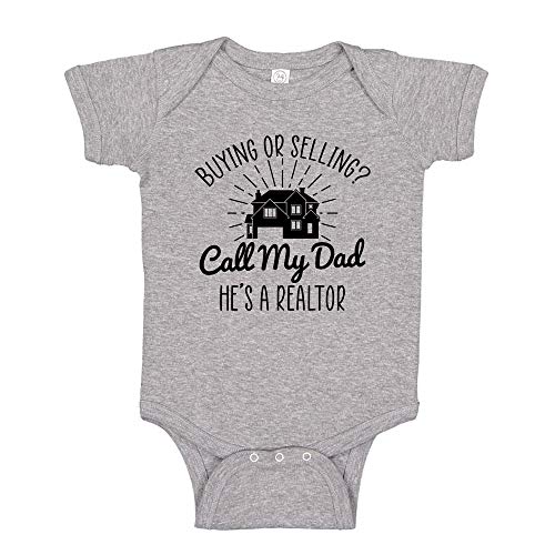 Call My Dad He is A Realtor Baby One Piece Bodysuit Cute Real Estate Toddler T-Shirt