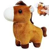 Cuddly Horse Stuffed Animal Plush Toys for Kids and Babies, Kawaii Plushies, Soft Horse Plush Toy Dolls, Kids Plushie Keychains, Small Stuffed Animals for Christmas Decoration