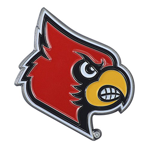 Logotipo del equipo troquelado de Louisville Cardinals: emblema 3D para tu coche 2