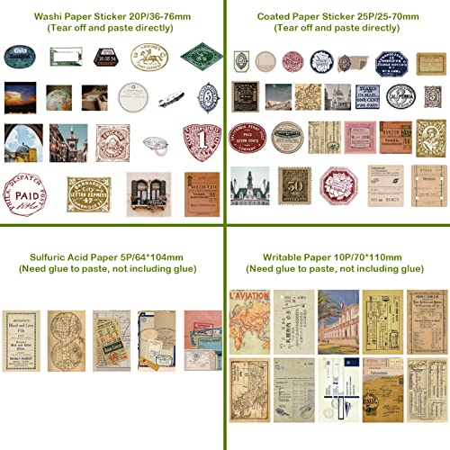 240 Pieces Vintage Scrapbooking Stickers, Diy Decorative Plants Dried Pressed Flowers Butterfly Floral Nature Retro Paper Stickers For Collection And Diary Embellishment Supplies #TOP4