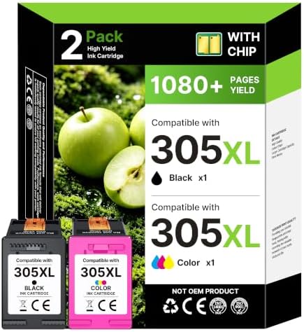 305 XL Druckerpatronen Schwarz und Farbe Ersatz für HP 305 Druckerpatronen 305XL für HP Deskjet 2820e 2810e 4220e 2720e 2700 4120e 2710e Plus 4120 4110 Envy 6020e 6420e 6020 6032e