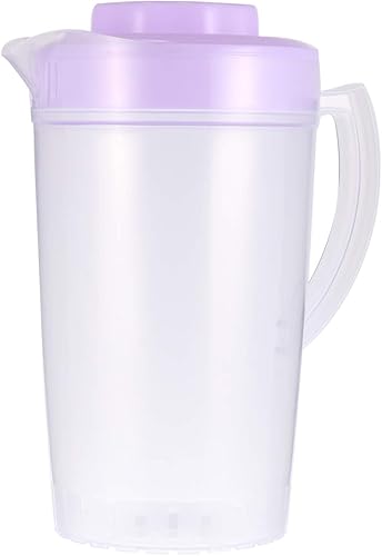 Jarra de limonada para bebidas, tetera de jugo con tazas, hervidor de agua fría de plástico, jarra de agua transparente, jarra de té helado, jarra