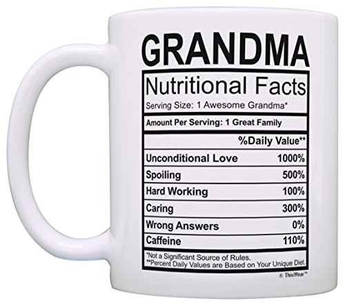 Thisweargrandparentannouncementgiftsgrandmagrandpanutritionfacts2pack11ozceramiccoffeemugset Urban Country Home Decor Thiswear grandparent announcement gifts grandma grandpa nutrition facts 2 pack 11oz ceramic coffee mug set urban country home decor
