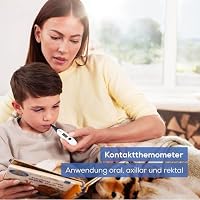 Beurer FT 17 digitales Fieberthermometer, Thermometer mit flexibler Messspitze für orale, rektale & axillare Messung, Messergebnis in 10 s, Fieberindikator, für Babys, Kinder und Erwachsene, Blau-weiß – Ansicht 5