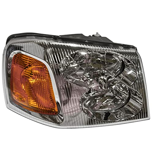 Image of TRQ Passenger Side Headlight Assembly Compatible with 2002-2009 GMC Envoy 2002-2006, XL 2004-2005 Envoy XUV GM2503220