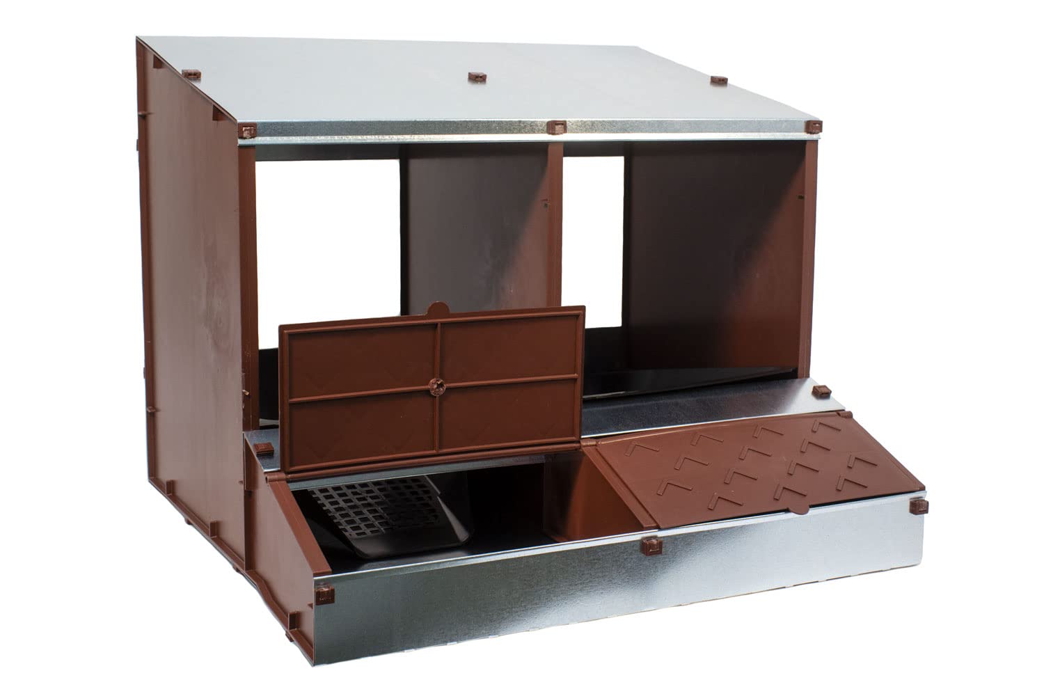 Nido Per Galline SAN ANTÓN Con 2 Fori - Per 8-9 Galline | Plastica UV, Facile Pulizia, Montaggio Senza Attrezzi - Foto 8