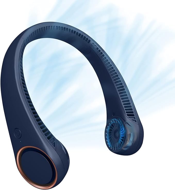 Personal Neck Fan With Type C Charging Cabel, Handheld, Portable, For Travel,Offices and Outdoor Activities (Blue) (B0D3Z1T7VX) Amazon Price History, Amazon Price Tracker