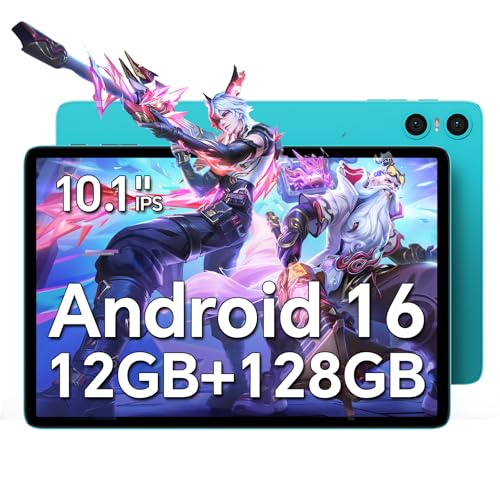 TECLAST Newest Tablets Android 16, P30 10.1 Inch Tablet, 12(4+8)GB
