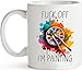 MZVO Funny Sayings Coffee Mug Fuck Off I'm Painting Funny Drinking Cup 11 Ounces
