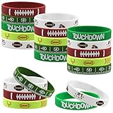 Fancy Land 35 Silicone Football Motivational Bracelets for Kids Football Gift Party Supply